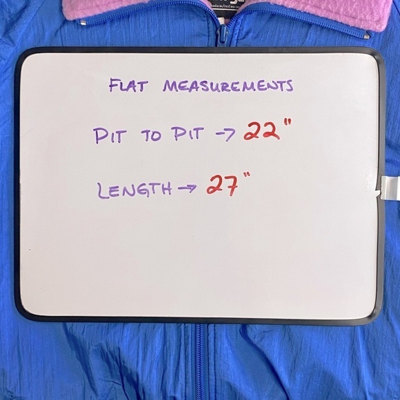 Vintage 90s Northern Sun Blue Windbreaker With Pink Fleece Lining M - Picture 7 of 14